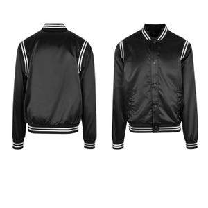 Satin Varsity Vintage Letterman Bomber Jacket Unisex | Retro Baseball Jacket | Casual Streetwear College Coat
