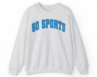 Bluza z okrągłym dekoltem Heavy Blend™ Unisex GO SPORTS - Carolina Blue z granatowym North Carolina Tarheels