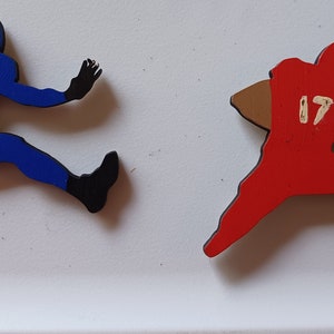 Leaping Josh Allen Magnet