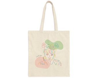 Torba z płótna bawełnianego Coder Girl - prezent dla programisty - torba dla komputerowego geek - prezent dla programisty - gadżety dla inżyniera oprogramowania - kobiety w branży technologicznej