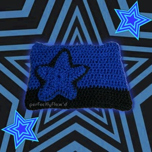 crochet cat beanie with star