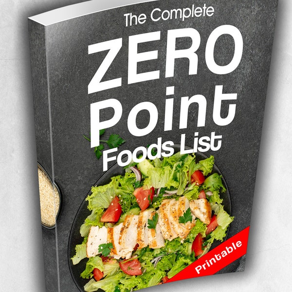 The Complete List of Zero Point Foods (Printable)