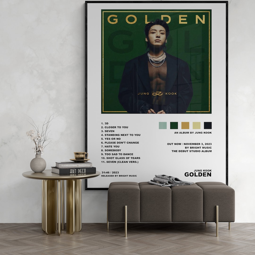 Jung Kook Golden Album Poster Jung Kook Album Poster BTS - Etsy