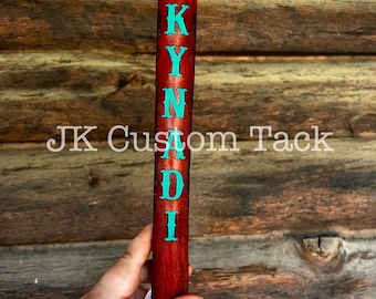 Customizable Leather Show Stick Wrap Medium Oil!