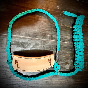 Muletape Goat/Sheep Halter with Leather Noseband