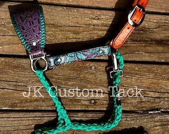 Horse Halter H1 w/ lead rope Crocodile Rio Print