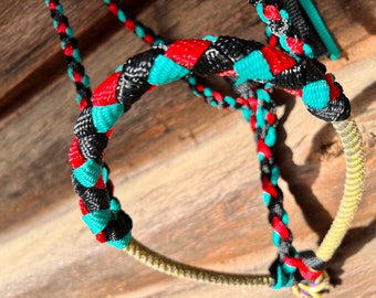Lariat Noseband Mule Tape Halter w/ Lead!