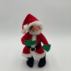 Annalee Santa Doll Mobiltree Meredith NH 1989 7” tall No Tags (See Description)
