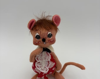Annalee Sweetheart Boy Mouse Doll Mobiltree Meredith NH 1999 高さ6インチ タグなし