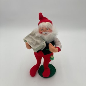 Annalee Santa w/ Ornament Doll Christmas Doll Mobiltree 2006 8” tall No Tags