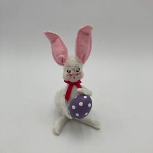 Annalee Bunny w/ Egg Doll Easter Bunny Doll Mobiltree 2016 5” tall No Tags