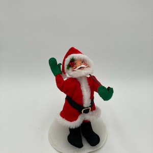 Annalee Santa Doll w/ Pipe Mobiltree Meredith NH 1987 8” tall No Tags (See Description)