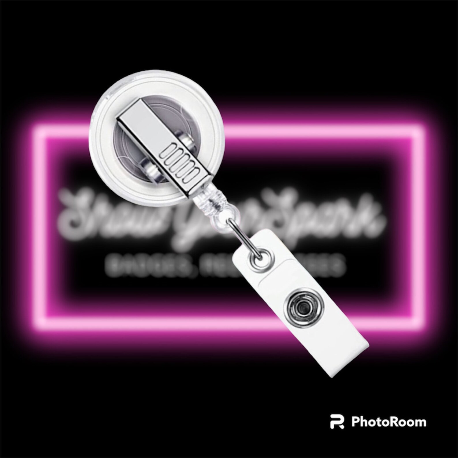 HEB Badge Name Tag Glitter Sparkle Show Your Spark Etsy