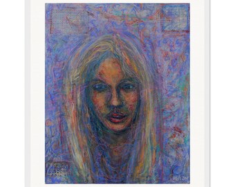 Crossword Puzzle Framed Poster - Colorful Brush Strokes with Media Crosswords
