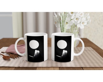 LightonZ White 11oz Ceramic Mug