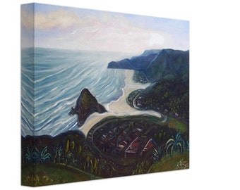 Piha Beach Aspect Canvas