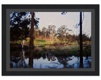 Moon River Classic Semi-Glossy Paper Wooden Framed Poster