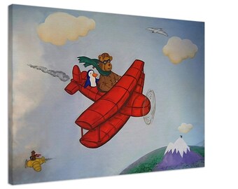 Bears in Planes Canvas