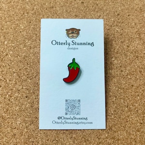 A Little Chili Pepper Board Filler Enamel Pin - 0.5in filler pin
