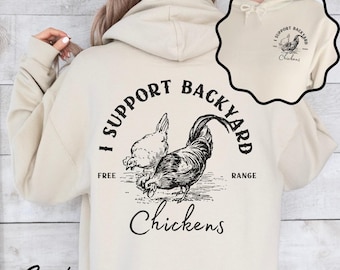 Chicken Hoodie Farmlife Shirt, Homestead Crew Free Range Chickens Shirt, Farm animal Sweatshirt for her, chickencor farmer mothers day gifts