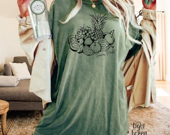 Farmers Market T-shirt Minimalist Vintage 90s Fruits Shirt, Nature