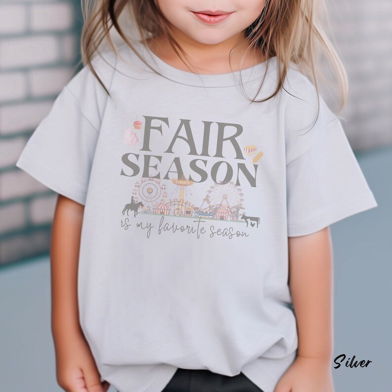 Rabbit Skins Toddler Shirt Girl Boy Fair T, kids cotton candy shirt, Fair Season Shirt, County Fair T-shirt, Fair season Kid fair shirt gift image 3