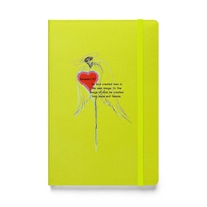 Hardcover bound notebook