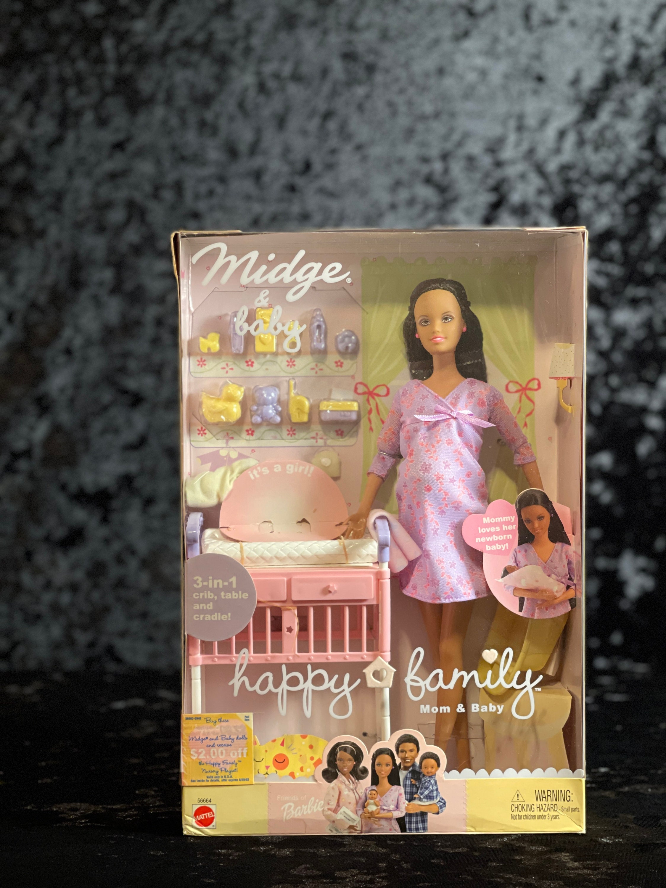 Vintage MIDGE Enceinte et bébé BNIB RARE Poupée Barbie Famille