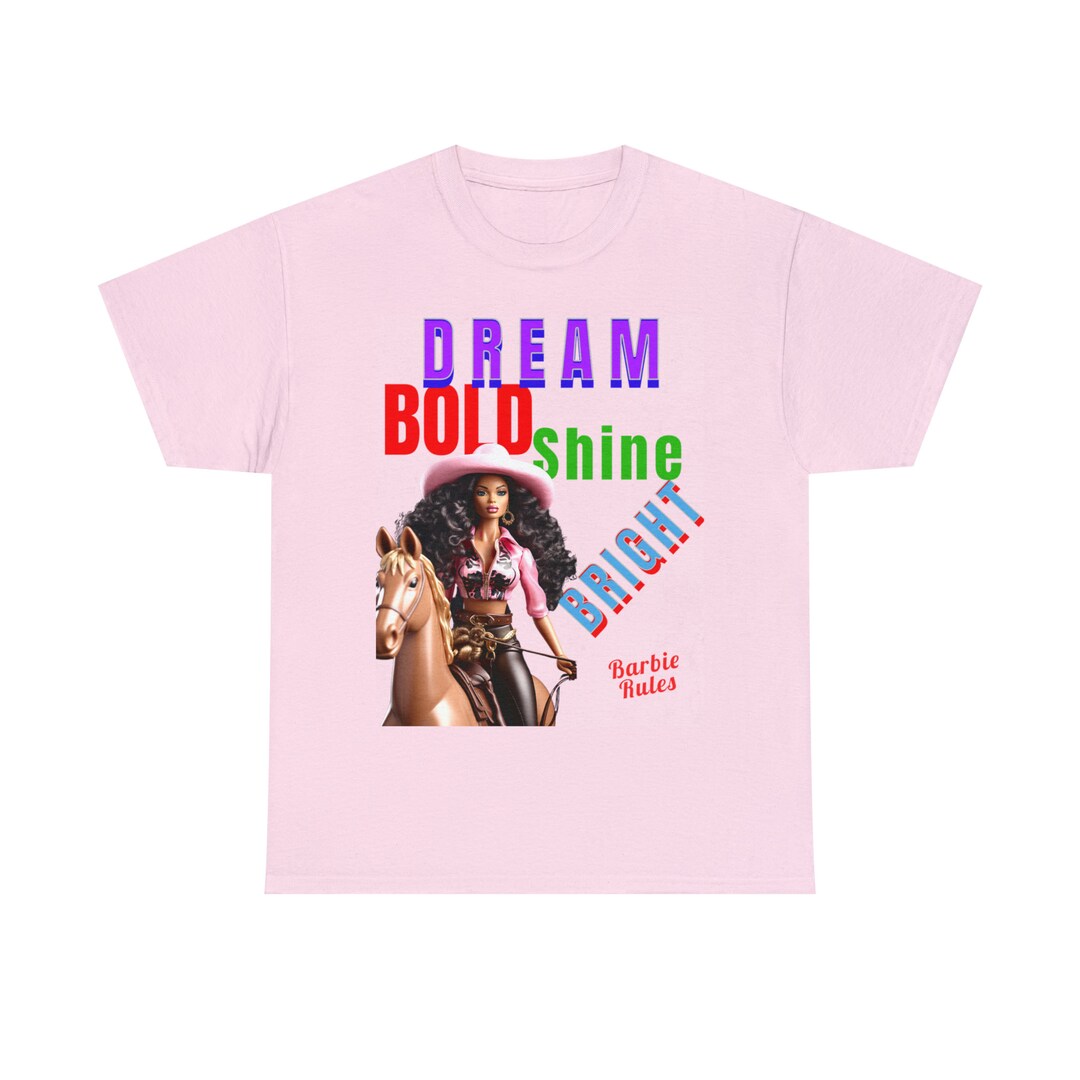 Black Barbie Tshirt African American Barbie Tshirt Barbie Etsy