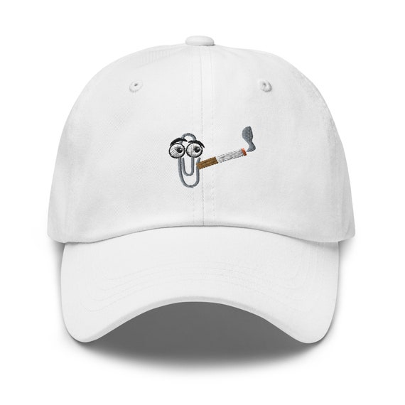 Clippy Smoking Hat: A Fun and Nostalgic Baseball Cap Accessory!