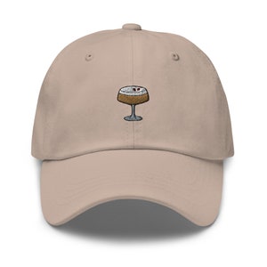 Sombrero Espresso Martini - Gorra de béisbol con temática de cóctel de moda