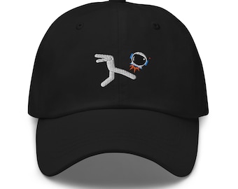 Space Helmet Hat: Space-Astronaut Helmet Kick Baseball Cap with Headless Man Logo