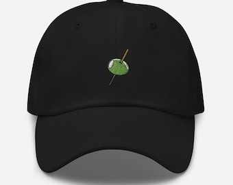 Blue Cheese Stuffed Olive Hat - Blue Cheese Stuffed Olive Logo Baseball Cap