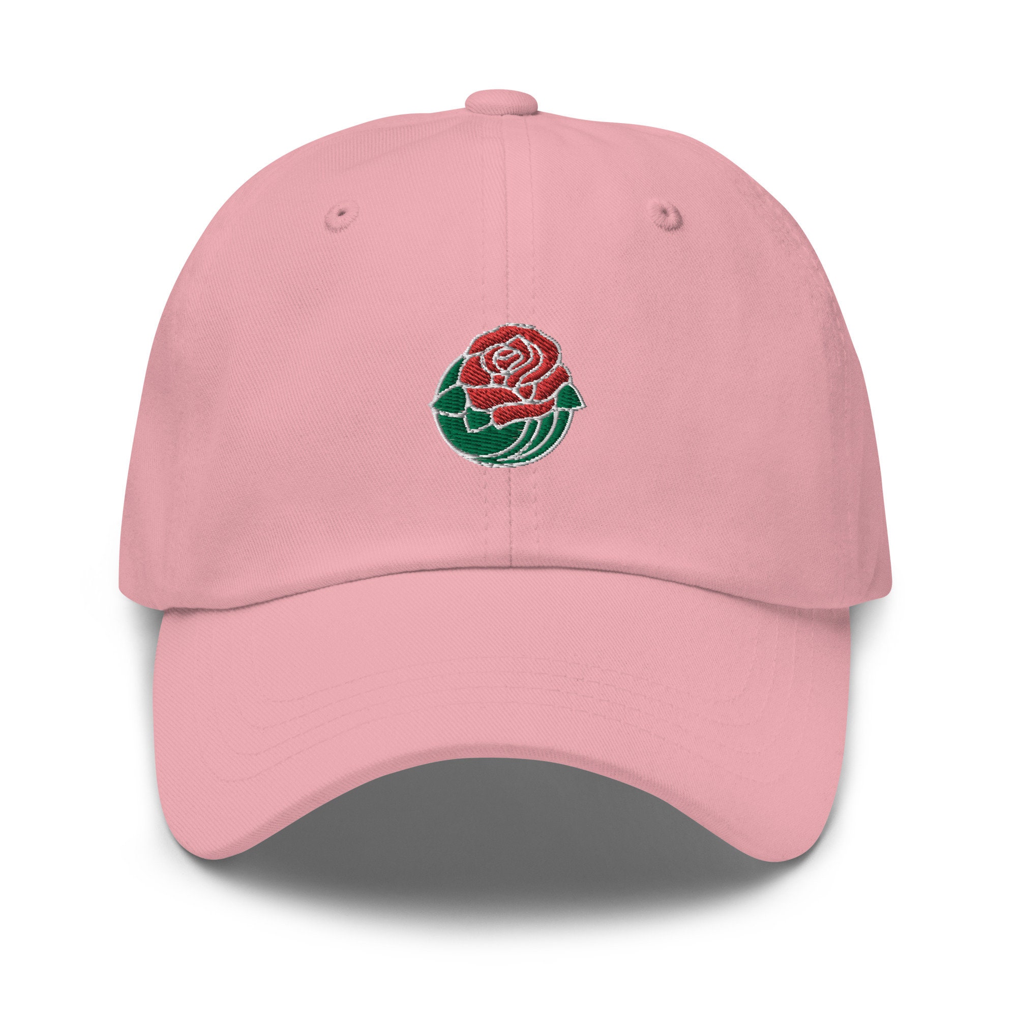 PINK VS ROSES EMBROIDERY BLING BASEBALL CAP display picture 1