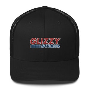 Glizzy Gobbler Trucker Hat: Funny Baseball Cap with &#39;Glizzy Gobbler&#39; Logo