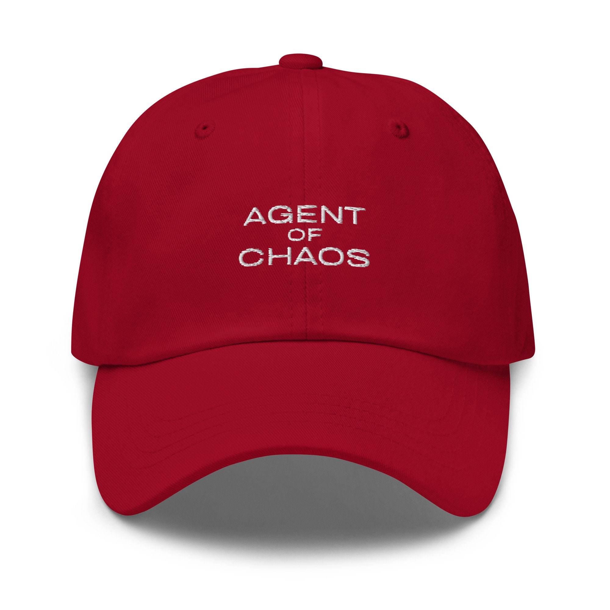 Agent of Chaos Hat - Troublemaker Baseball Cap - Etsy