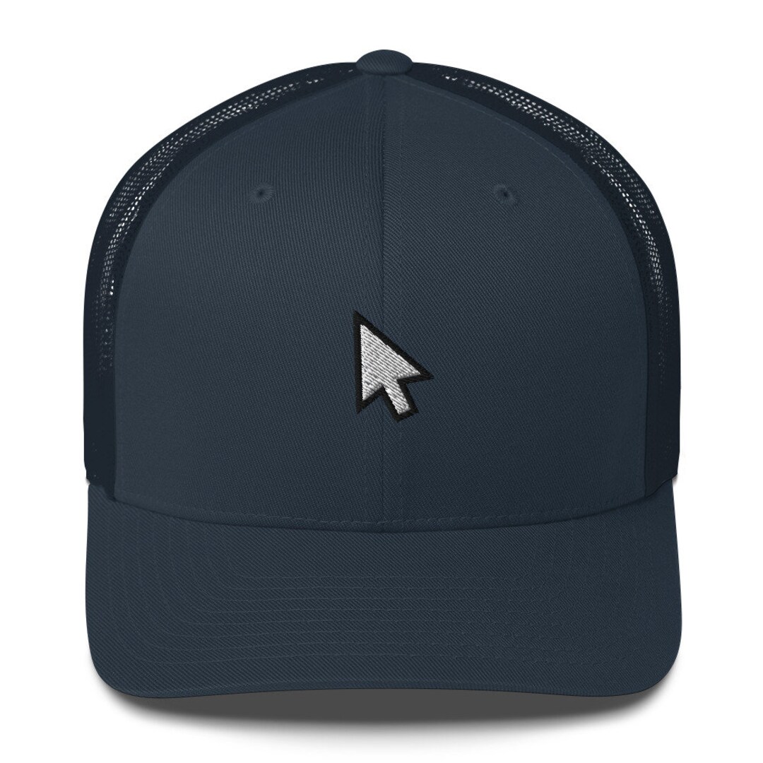 Computer Mouse Trucker Hat: Vintage-inspired Computer Mouse Logo ...