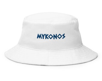 Mykonos Bucket Hat - Greek Paradise Baseball Cap