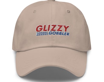 Glizzy Gobbler Hat: Funny Baseball Cap with 'Glizzy Gobbler' Logo