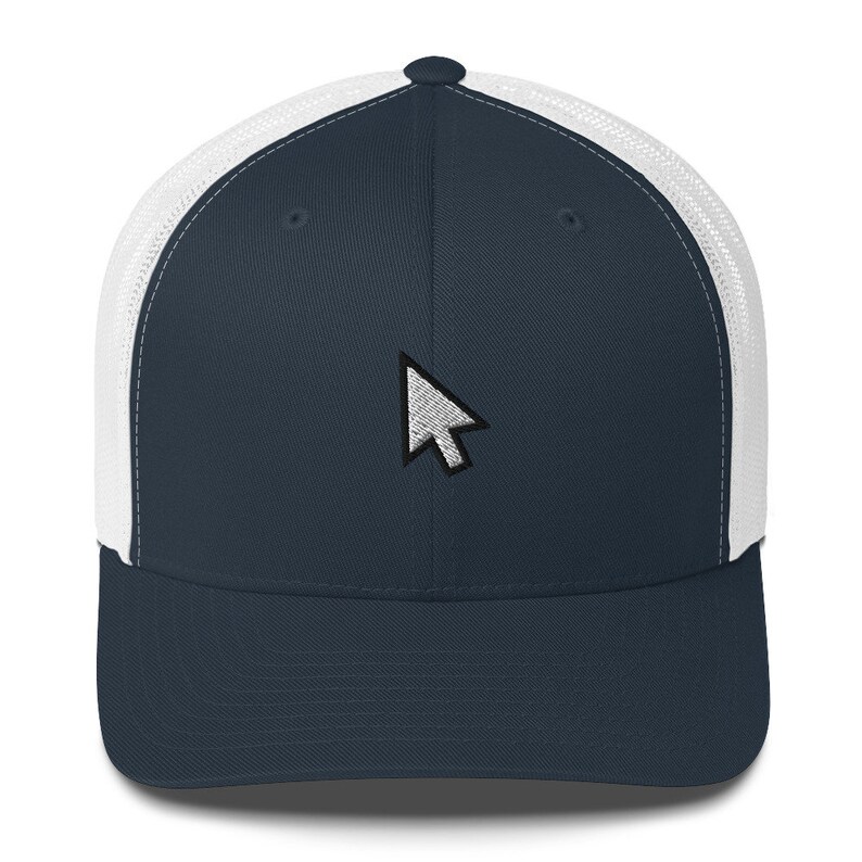 Computer Mouse Trucker Hat: Vintage-inspired Computer Mouse Logo ...