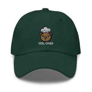 Yes Chef Hat - Bear with Chef Hat Logo Baseball Cap