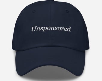 Unsponsored Hat - Content Creator Baseball Cap