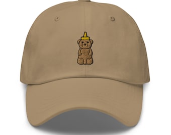 Honey Bear Hat - Handcrafted Honey Bear Baseball Cap - Squeeze the Sweetness!