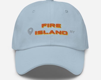 Fire Island Pin Hat - Pin Drop Logo Baseball Cap
