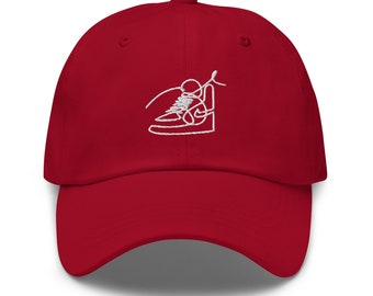 バスケットボールシューズハット - シングルラインデザイン スニーカーヘッド ベースボールキャップ