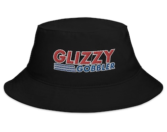 Glizzy Gobbler Bucket Hat: Funny Bucket Hat with &#39;Glizzy Gobbler&#39; Logo
