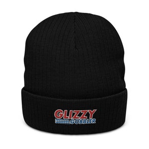 Glizzy Gobbler Beanie: Funny Beanie with &#39;Glizzy Gobbler&#39; Logo