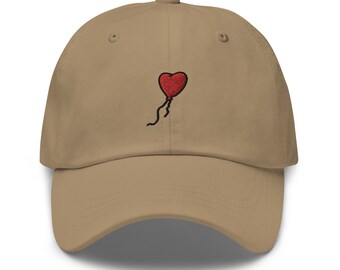 Balloon Heart Hat - Banksy Art Inspired Baseball Cap - Etsy display picture 1