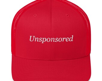 Unsponsored Trucker Hat - Content Creator Baseball Cap