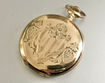 Antique Waltham working Pocket Watch / Gold Filled / Steampunk / Groom / Best Man / Victorian / Edwardian / Watch